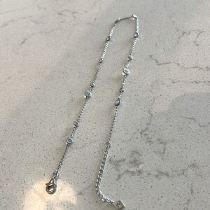 Silpada Sterling Silver and Cubic Zirconia “Infinity” Necklace N2153